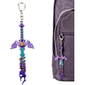 Pikkukuva 4 / 5: Mädäntynyt Master Sword -avainperä, uusin, avaimenperä miehille ja naisille The Legend of Zelda Tears of the Kingdom Master's Sword -avain, 13 cm