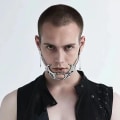 Miniatyrbild 5 av 5: 2 st Munson Punk Mekanisk Mask, Oregelbunden Metall Halvmask Ansiktskläder Tillbehör, Halloween Kostym Cosplay Halvmask Ansikts Smycken för Kvinnor och Män