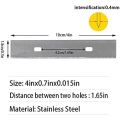 Miniatyrbilde 3 av 5: 4\" Skrapeblad 100stk Reserve Rustfritt Stål Razorblad for å Fjerne Klistremerker og Klistremerker og Tapet Lim Vinyl