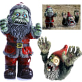Miniatyrbild 1 av 4: 2 st Halloween-dekorationer, Gnome Zombie-staty, Gnome Zombie-staty, Trädgårdsstaty, Utomhus Halloween-dekorativt prydnad
