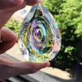 Miniatyrbillede 3 af 5: 89mm/3,5in hængende lysekrone krystaller prismer til vindue solfangere lysekrone dele regnbue vedhæng