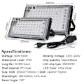 Miniatyrbillede 2 af 10: LED Sort Lys Floodlight, 100W UV Sort Lys Lampe med Stik, 96 Sort Lys LED'er med Afbryder, IP65 Vandafvisende UV Floodlight Forlygte [Energiklasse A] 100W