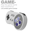 Miniatyrbillede 4 af 10: 2 stk Trådløs USB SNES Controller, kiwitatá 2.4GHz Genopladelig Klassisk SNES USB PC Spil Pad Controller med Modtager til Windows PC MAC & RetroPie