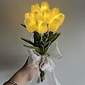 Miniatyrbilde 1 av 2: Tulipaner kunstige blomster med LED-lys 15Pcs