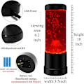 Miniatyrbillede 4 af 5: 9-tommer Snegbjerg Natlys LED Dekorativ Lys Atmosfærisk Lava Snegbjerg Lampe Bordlys Dekoration