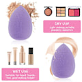 Miniatyrbillede 5 af 7: 12 stk. Makeup Svampe, Professionel Makeup Svampe Blender, Sæt, Foundation, Blending, Beauty Svamp, Blød Setting, Ansigts Puder (Multifarvet) water droplets