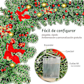 Miniatyrbilde 5 av 5: Julepeis Kunstig Juletrekrans (rosa) 1 stk bd