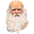 Miniatyrbild 1 av 5: Halloween-masker för vuxna, tomtemasker med vitt skägg i latex, söta julmasker för barn och vuxna, helmask för cosplay-dräkt, julfest, karneval