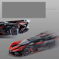 Pikkukuva 3 / 3: Diecast-auto Bugatti Bolide Supercar Metalliajoneuvo Racing 1:24 Seosmalliauto Miniatyyri Diecast