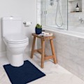 Miniatyrbillede 2 af 4: Toilet Rugs u-formet - Ekstra blødt plys badeværelsestæppe, 1'' chenille mikrofibermateriale, superabsorberende shaggy maskinvask & tør 20 × 20\"