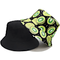 Miniatyrbillede 1 af 5: Arogheiz Spandauhat til Kvinder Dobbeltsidet Solhat Reversibel Blomster Frugt Print Fiskerhat til Rejser Strand Fiskeri Pool
