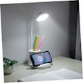 Miniatyrbilde 4 av 5: 1 stk. bordlys for skrivebord hvit pennbeholder bordlampe ladelampeskrivebordslampe ladepultlampe