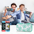 Miniatyrbilde 4 av 4: Bæreveske for Nintendo Switch, spillkortveske for Nintendo Switch&OLED, spillkortveske Switch-veske, bærbar spill 10 kortholderoppbevaring (grønn)