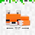 Miniatyrbild 3 av 5: Minecraft Räv Nattlampa - Officiellt Licensierad, Söt Lampa, Present till Pojkar & Flickor, Spelrumstillbehör & Dekoration för Barnrum, Färgrik