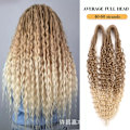 Pikkukuva 1 / 8: 50 cm 10 säiettä/pakkaus Synteettiset dreadlock-pidennykset Kaksipäiset ohuet 0,6 cm virkkuukoukulla punottavat hiukset Pehmeät dreadit Reggae Hip-Hop Hippie -tyyli F