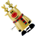 Miniatyrbilde 4 av 4: 3 stk mini dyreleker gule gaver mini leketøy jule strømpe stuffer jule opptrekk leketøy xmas dyr praktiske vitser prop gul gående elg leketøy