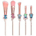 Miniatyrbillede 1 af 5: Stitch Makeup Brushes Set Interstellar Baby Anime Cartoon Tema Make Up Brush Set Kollektion Gaver til Unge Piger Kvinder