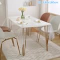 [RM] Transparent bordsduksskydd i PVC, vattentätt/oljebeständigt plastskydd A 180cm