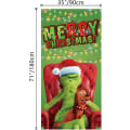 Miniatyrbilde 2 av 5: Juledeksel for dør, Merry Grinchmas-skrift, skilt for veranda, vinter, nyttår, jul, juledekorasjoner og -utstyr til hjem og fest