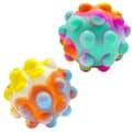 2-pack Pop Stressbollar Fidget Leksaker 3D Fidget Klämboll Leksak för Barn Vuxna
