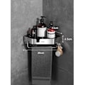 Miniatyrbillede 2 af 5: 304 Rustfrit Stål Hjørnehylde Badeværelse Perforeringsfri Tripod Hylder Toiletstation Hjørneopbevaring Hylde