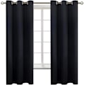 Miniatyrbilde 1 av 5: Blackout-gardiner for soverom - Grommet termisk isolerte rommørkende gardiner for stue, sett med 2 paneler (42 x 63 tommer)
