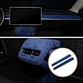 Miniatyrbild 5 av 5: 2 st För Tesla Model 3 Inredningsskydd i Mocka för Model3/y Central