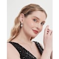 Miniatyrbild 2 av 5: Tåardrop Cubic Zirconia Drop Örhängen Halsband Brud Smyckeset Bröllop Bal Gåvor För Brudtärna