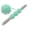Miniatyrbilde 1 av 5: Muskelrulle Treble Roller Massasje for Ømme Muskler, Lindrer Kramper, Stram Rygg, Myofascial, Massasjeapparat for Ømme Legger - 3 Piggruller
