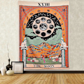Pikkukuva 4 / 5: Sevenstars Tarot -seinävaate Tähti-seinävaate Keskiaikainen Eurooppa Ennustaminen Seinävaate Seinäkoriste