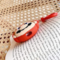 Miniatyrbild 3 av 5: Cartoon skyddande fodral för Airpods 2:a/1:a generationen, 3D animerad karaktärsdesign silikon skyddande fodral stöttåligt skyddande fodral med nyckelring