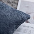 Miniatyrbilde 5 av 5: Blågrå putetrekk 18x18 tommer, sett med 2 solide rustikke pynteputer til gårdshus, firkantet pyntetrekk til sofa og stuedekorasjon