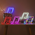 Miniatyrbillede 2 af 5: Musikalsk Node Neon Lys Modellering Belysning Rum Dekoration Lys