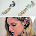 Miniatyrbilde 2 av 5: Store Hjerte Krystall Hoop Øredobber For Kvinner Bijoux Geometriske Rhinestones Statement Smykker Gaver Sølv