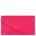 Damkuvertväska Fuchsia Faux Suede One Size