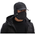 Miniatyrbilde 3 av 5: Vinterhatter for menn, varme termiske pelshatter isolert med vindtett snøtett hatter for ski, jakt, sykling, vintersport Trooper Hat (svart)