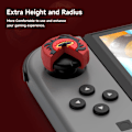 Miniatyrbild 2 av 5: Tumgreppsskydd för Nintendo Switch, söta joystick-skydd med 3D-mönster, mjukt och bedårande silikonanalogt 4-delars kit för Switch/OLED/Lite, EvilEyes