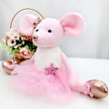 Miniatyrbilde 5 av 5: Plysj muse utstoppede dyr leker ballerina dukker ballettdans oppvisning gaver for jenter 15,5 tommer (rosa)