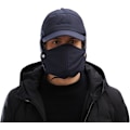 Miniatyrbillede 2 af 5: Vinterhatte til mænd, varme termiske pelshatte, isoleret med vindtætte, snesikre hatte til skiløb, jagt, cykling, vintersport, Trooper-hat (mørkeblå)