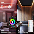 Miniatyrbild 3 av 10: 5m-40m LED-lampor Bluetooth Rgb-lampor LED-bandlampor 5m
