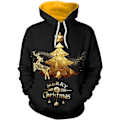 Miniatyrbillede 1 af 3: Herre Langærmet Hoodie Halloween Sjov Crew Neck Sweatshirt med Kængurulomme Jul Flerfarvet 3D Print Jumper Sweater（Størrelse：M） Style14 M
