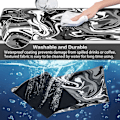 Miniatyrbillede 4 af 4: Gaming Mouse Pad, Canjoy Fluid Pattern Mouse Pad 31.5x15.7inch Stor Udvidet Computer Mouse Mat Keyboard Fuld Skrivebord Mousepad til Gaming, Kontor, Hjem