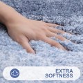 Miniatyrbillede 2 af 5: Luksuriøs Badeværelsesmåtte 20x30, Ekstra Blød og Absorberende Mikrofiber Bademåtte, Skridsikker Plysset Shaggy Badetæppe