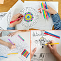 Miniatyrbilde 4 av 5: Kurve highlightersett, dobbeltspissede markører, estetisk tiltalende markører i assorterte farger, Flownwing Flair-penner, 8 farger, myke markører