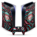 Miniatyrbilde 1 av 4: Fotballklubb Abstrakt Penselkunst Vinyl Frontplate Gaming Skin Klistremerke Kompatibel Med PlayStation 5 PS5 Digital Edition Konsol&DualSense Kontroller01