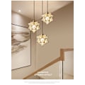 Miniatyrbild 4 av 4: Modern Moravisk Stjärnformad Chandelier Transparent Hängande Stjärnlampa Varm