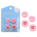 Miniatyrbild 1 av 5: 4PCS Jusy tumgreppskåpor kompatibla med Nintendo Switch/OLED/Switch Lite, mjuka silikon Joy-Con joystickgrepp söta 3D analog stick cover munkar
