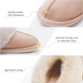 Miniatyrbillede 3 af 4: Hussko til kvinder og mænd, Fuzzy Fluffy Memory Foam Slip-on Hjemmesko Anti-Skridsikker Super Varme (Størrelse: 7-8)