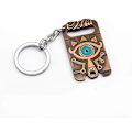 Miniatyrbilde 4 av 5: Zelda nøkkelring i metallskilt Zelda Breath of the Wild nøkkelring Zelda skilt skjold nøkkelholder