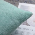 Miniatyrbilde 5 av 5: Mykegrønn korsryggputetrekk 12x20 tommer, sett med 2 solide rustikke pynteputer til hjemmets sofa- og sofadekorasjon